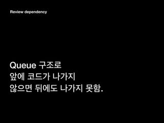 Review dependency
Queue
.
 