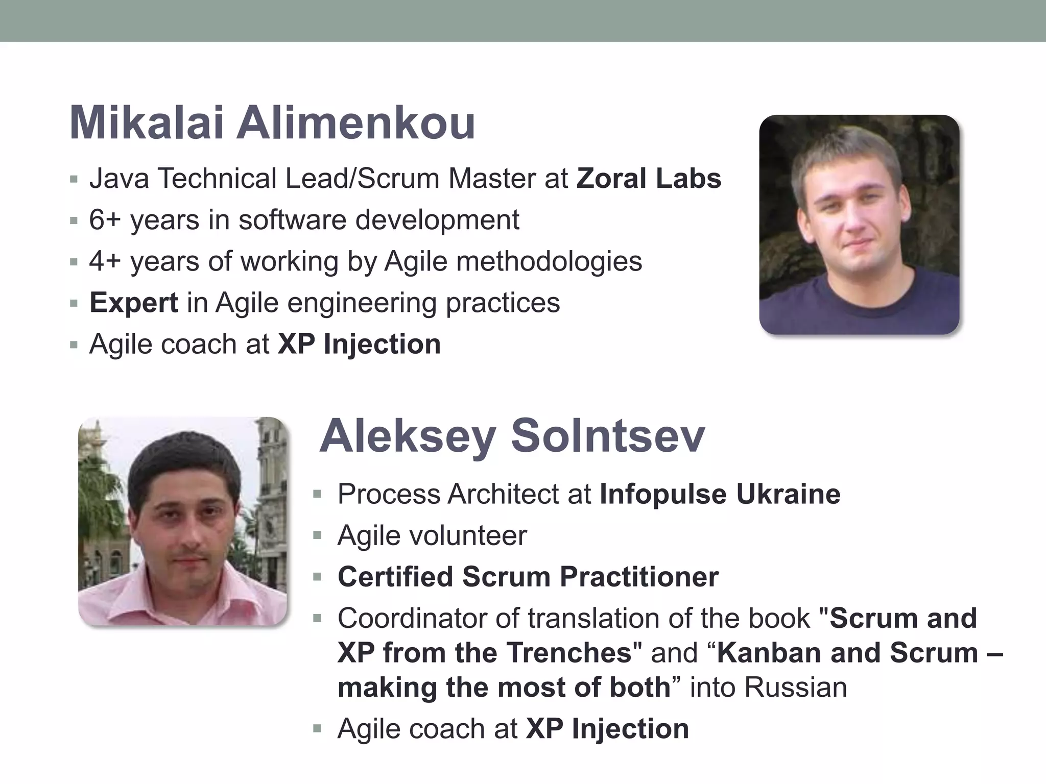 Mikalai AlimenkouJava Technical Lead/Scrum Master at Zoral Labs