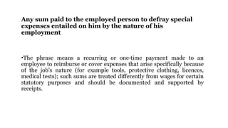 Defray Example Understanding of New Labour Code to have showcase details of various ...