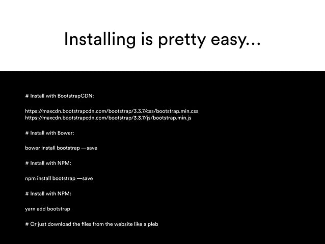 Scalable front-end architecture with Bootstrap 3 + Atomic CSS | PPT