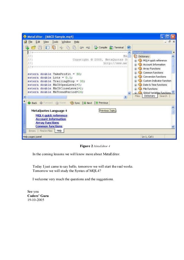 Mql forex coders