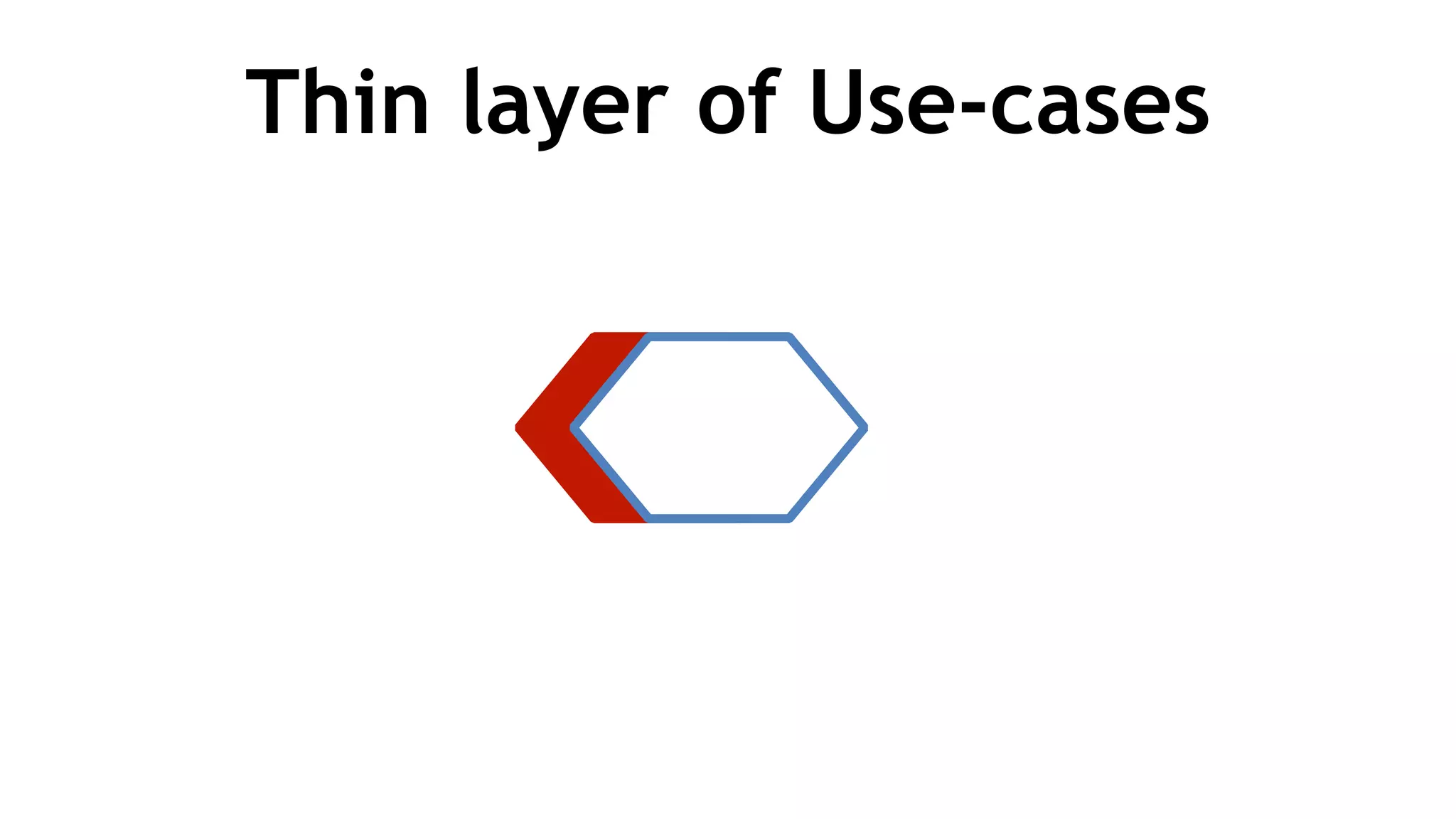 Thin layer of Use-cases
 