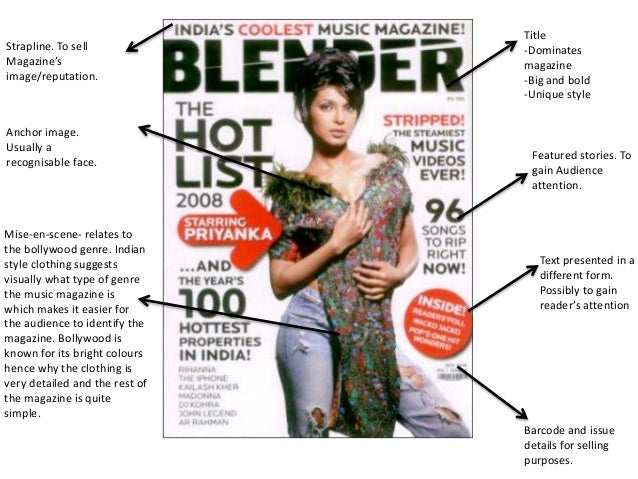 Music magazine Codes and conventions