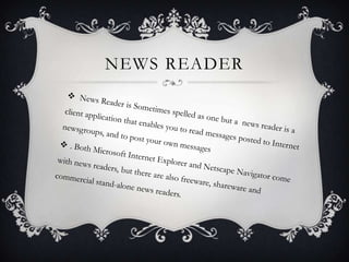 NEWS READER