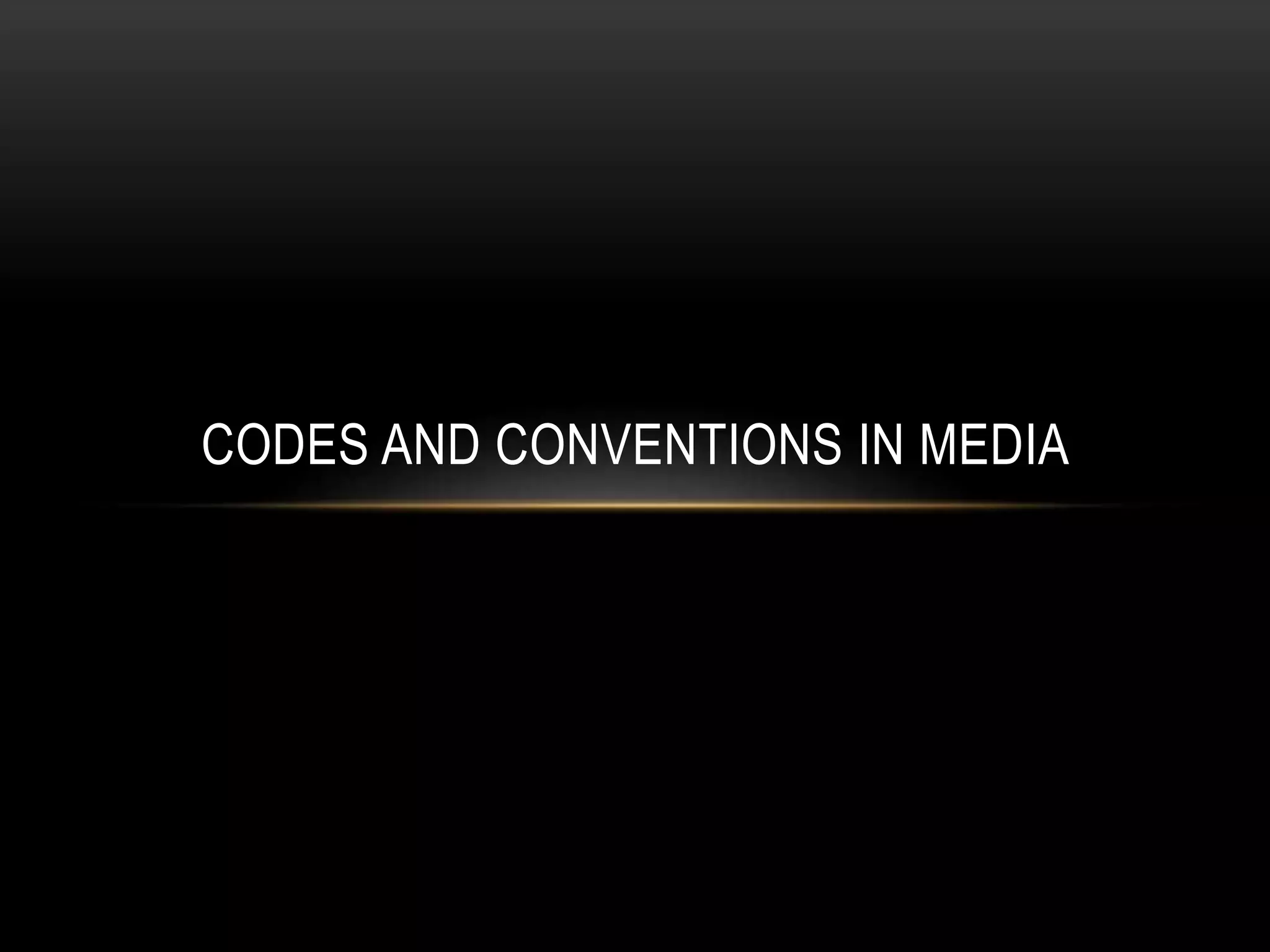 Codes and conventions | PPTX