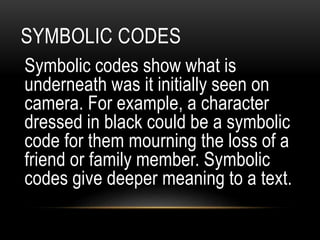 Codes and conventions | PPTX