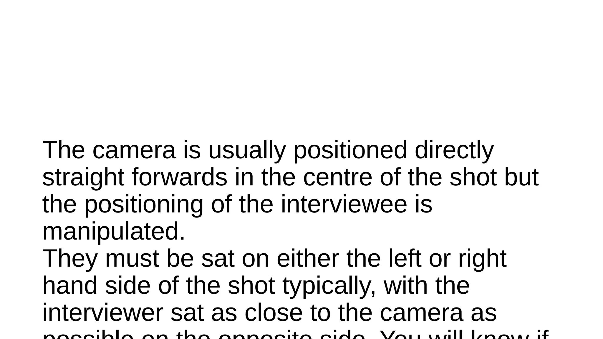Codes and conventions interview odp cameras and camcorders