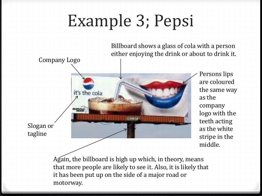 Codes And Conventions Of A Billboard Advertisement