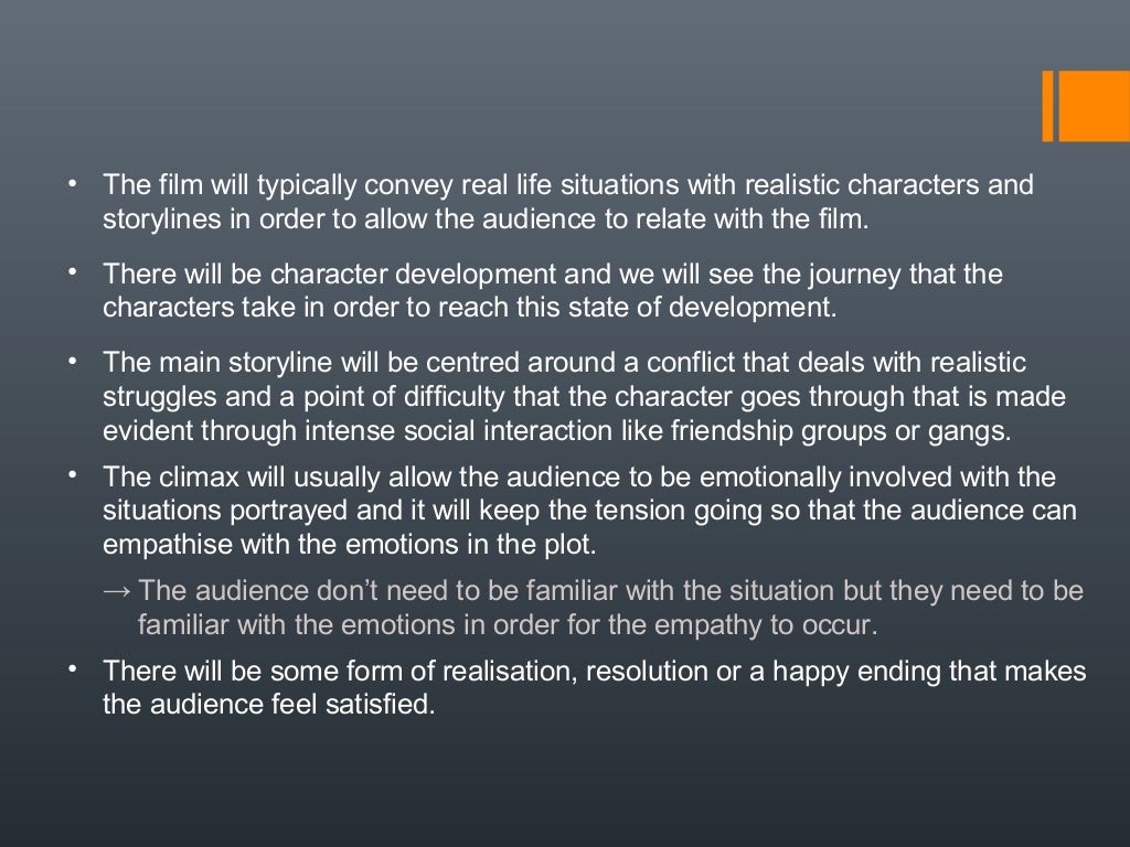 Codes and conventions of a drama