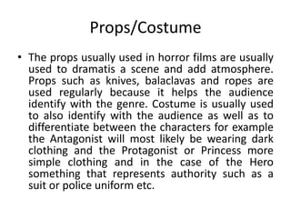 Codes and conventions of a horror film | PPTX | Video Production ...