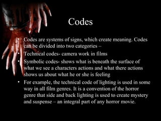 Codes and conventions of a thriller | PPT
