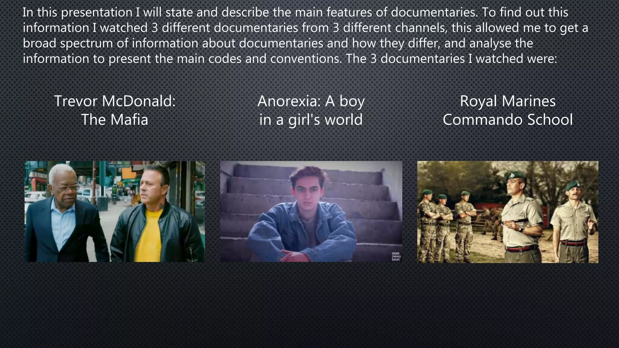 Codes and conventions of documentaries | PPT
