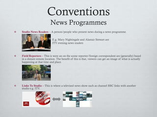 Codes and Conventions of documentaries | PPTX