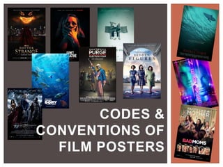 CODES &
CONVENTIONS OF
FILM POSTERS
 