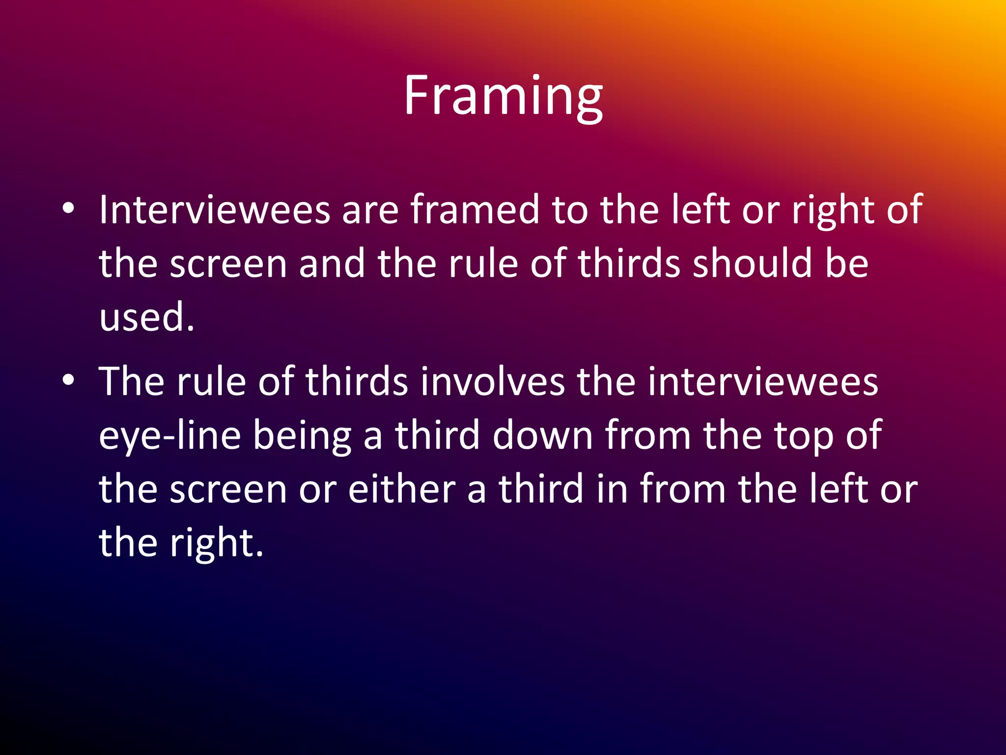 Codes and conventions of interviews | PPTX