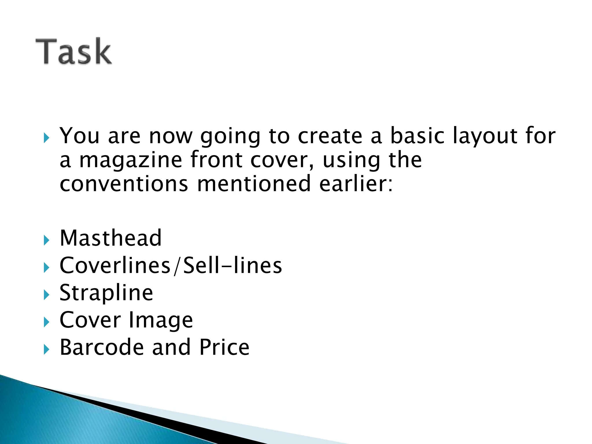 Codes and conventions of magazine text types ppt ppt