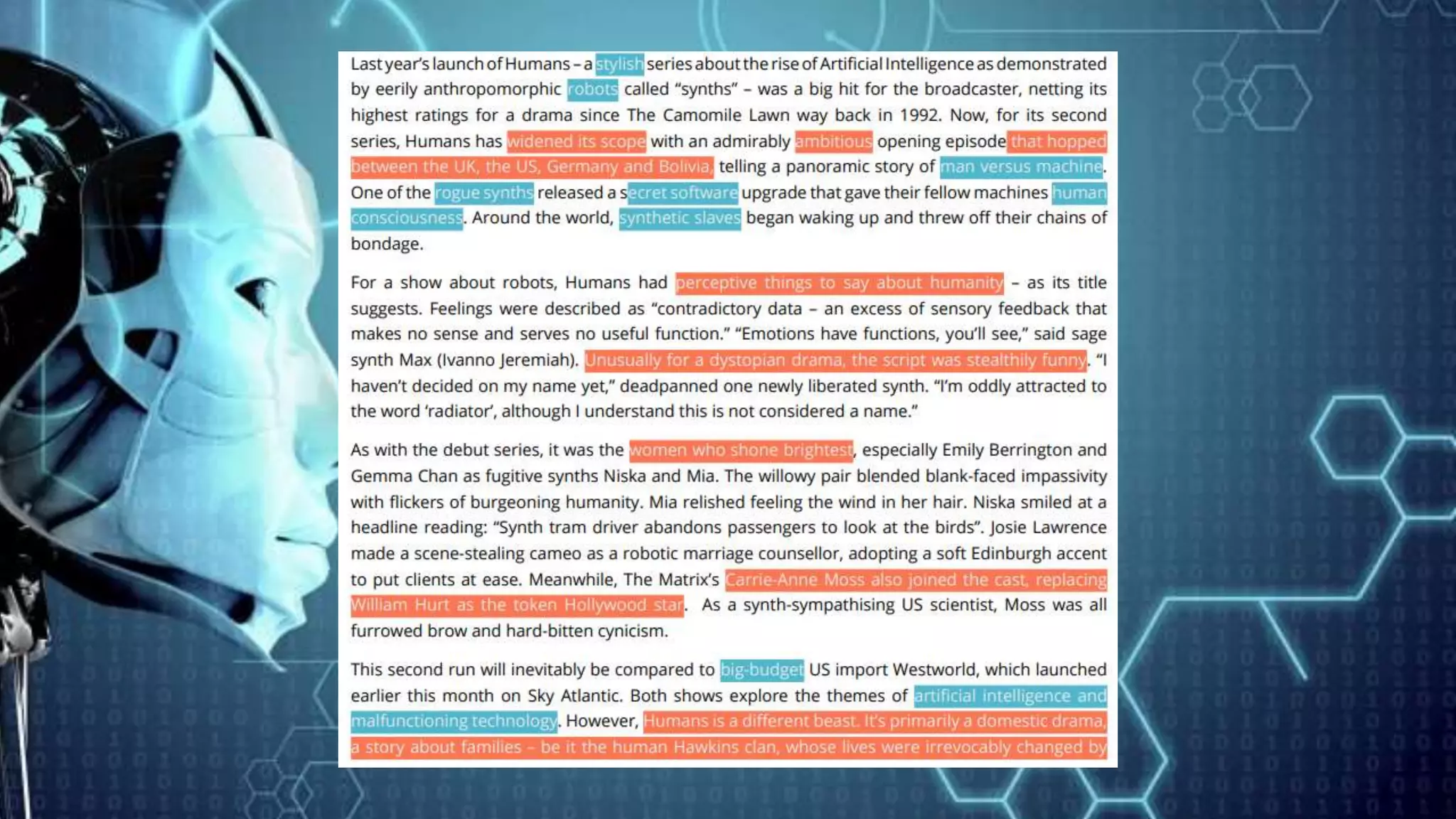 Codes and conventions of sci fi