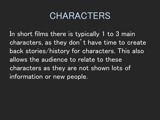 Codes and conventions of Short Film | PPTX