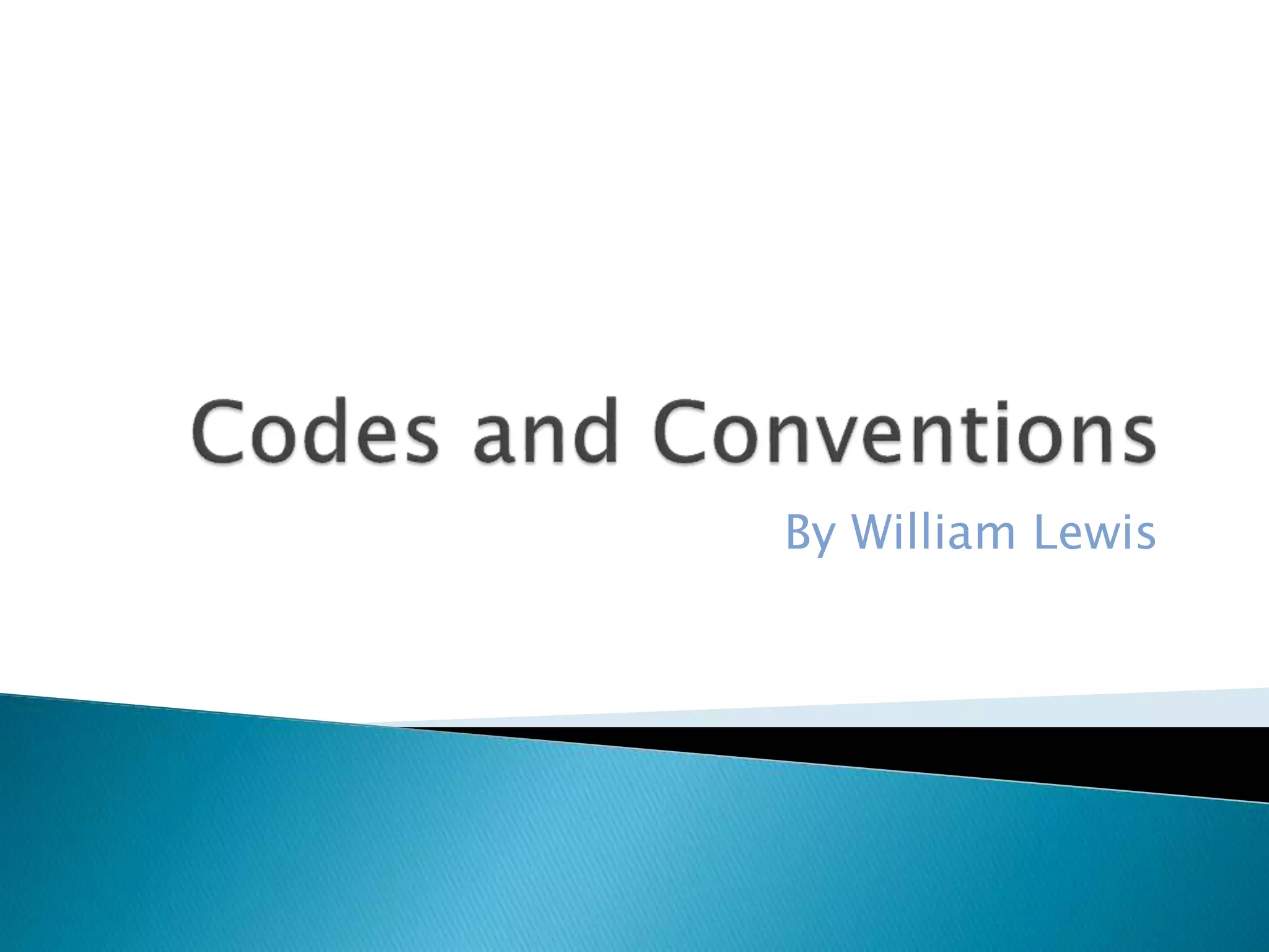 Codes and conventions ppt | PPT