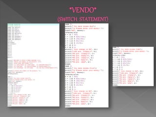 Codes and their output using dev c++ | PPTX