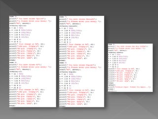 Codes and their output using dev c++ | PPT