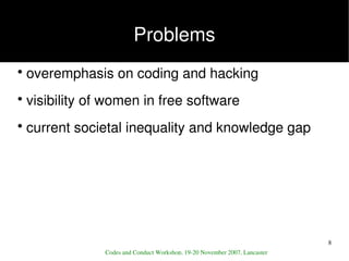 Embodying Hacker Culture in Women-friendly Free Software Groups