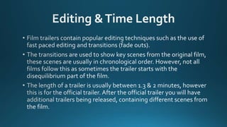 Codes and Conventions of General Film Trailers