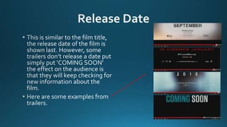 Codes and Conventions of General Film Trailers