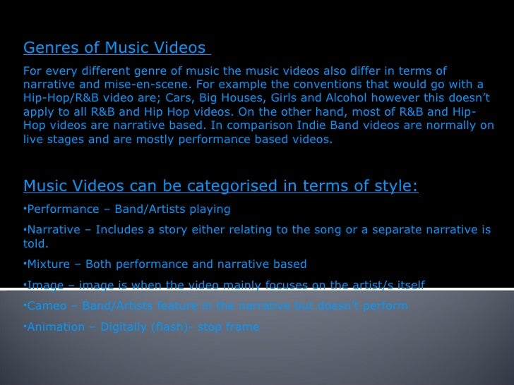 Codes Conventions Z Of Musik Videosz
