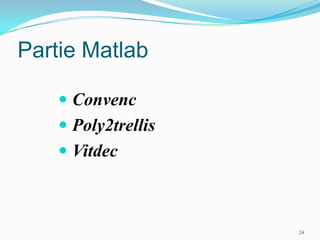 Partie MatlabConvenc Poly2trellisVitdec24