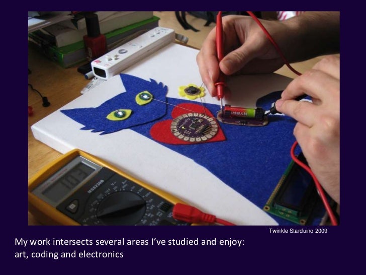 Exploring wearable technology & electronic art using microcontrollers…