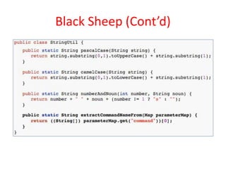 Black Sheep (Cont’d)
 