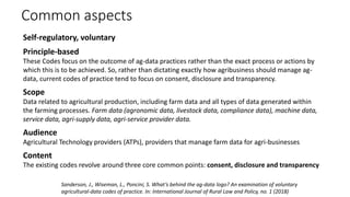 Codes of conduct for farm data sharing  Slide 11
