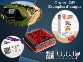 Codes QR
Exemples d’usages
 