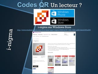 Les codes QR!
On y va ?
 