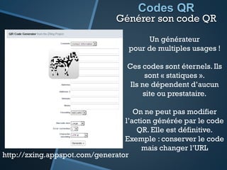 Codes QR Un lecteur ?
http://www.windowsphone.com/fr-fr/store/app/i-nigma/828c4e78-1d2b-4fd2-ad22-fde9c553e263
i-nigma sur Windows Store
 