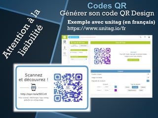 Codes QR
Générer son code QR
avec Google
http://chart.apis.google.com/chart?cht=qr&chs=200x200&chl=http://www.fcga.fr
Les valeurs en rouge sont personnalisables.
- HAUTEUR = 200
- LARGEUR = 200
- VOTRE TEXTE = http://www.fcga.fr
Gratuit et simple
Hauteur
LargeurMax 500
 