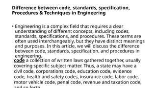 code, standards, Specification & Proedure.pptx