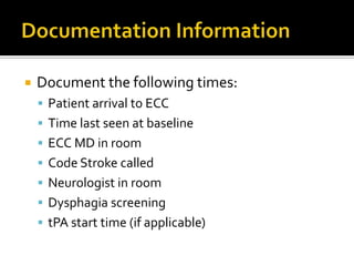 Code Stroke Hospital Code stroke ecc rn | PPS
