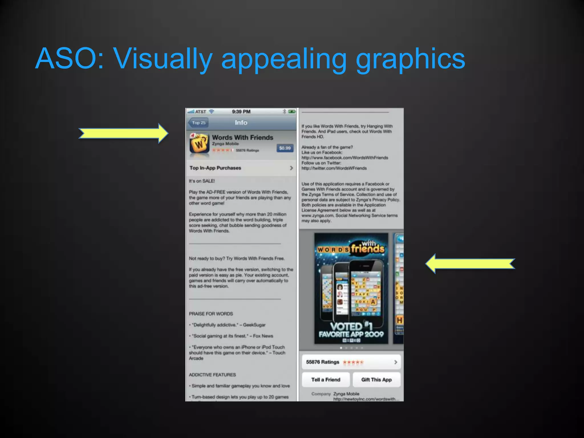 ASO: Visually appealing graphics
 
