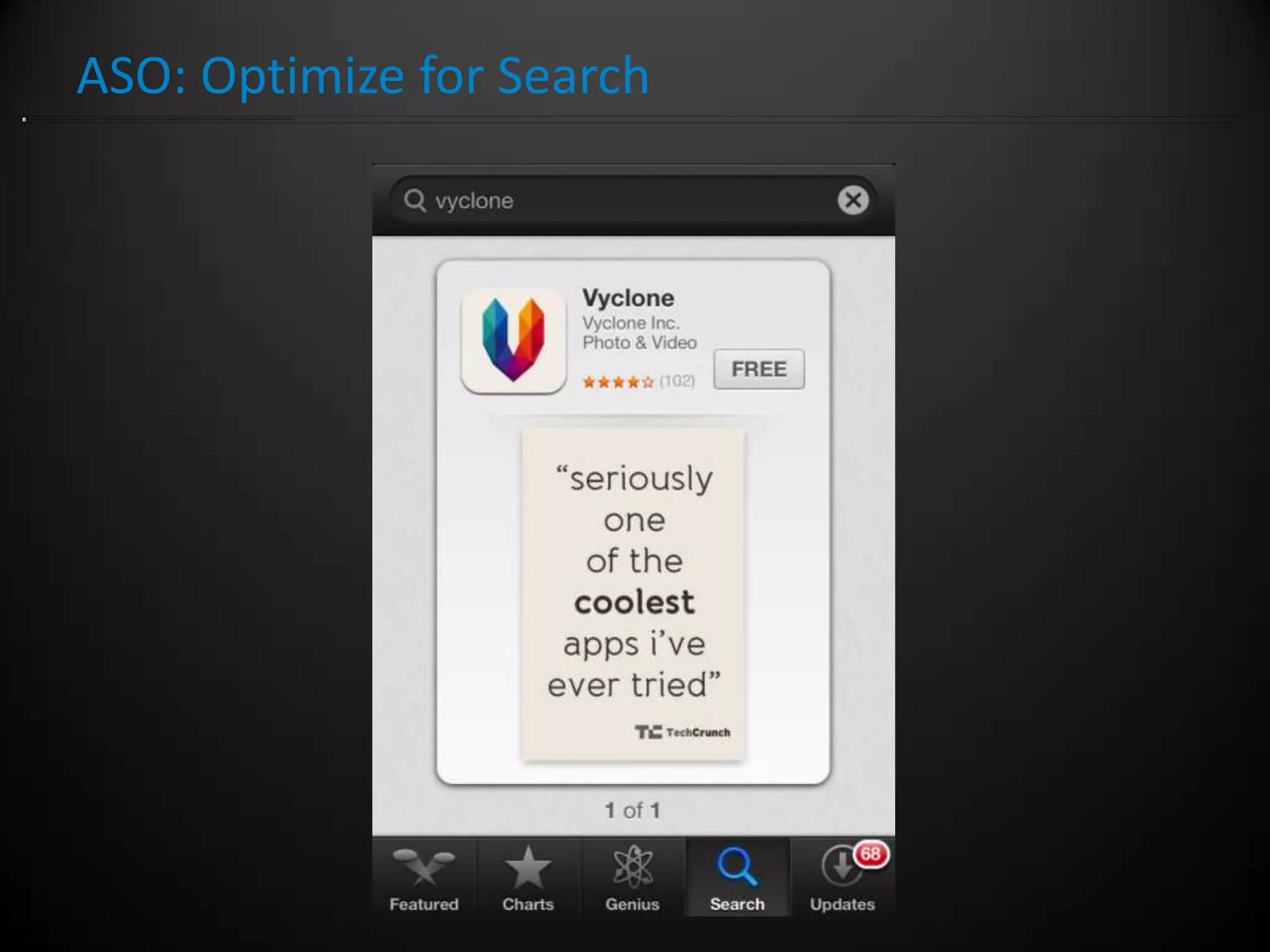 ASO: Optimize for Search
 