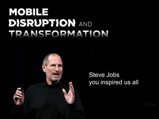 Steve Jobs
you inspired us all


                      22 min

                March 2012
 
