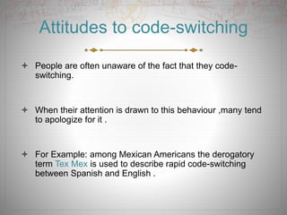 Code Switching | PPTX