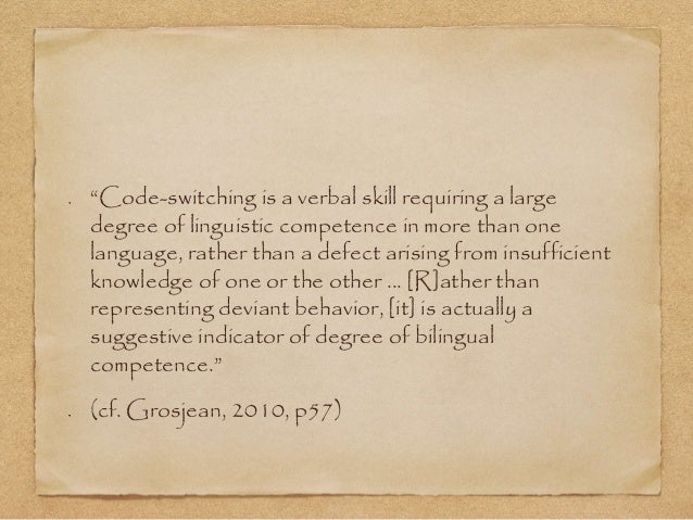 Code switching presentation387