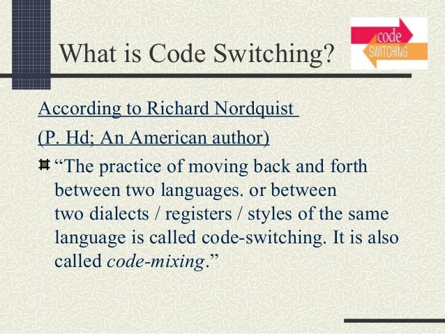 Code Switching in Pakistan