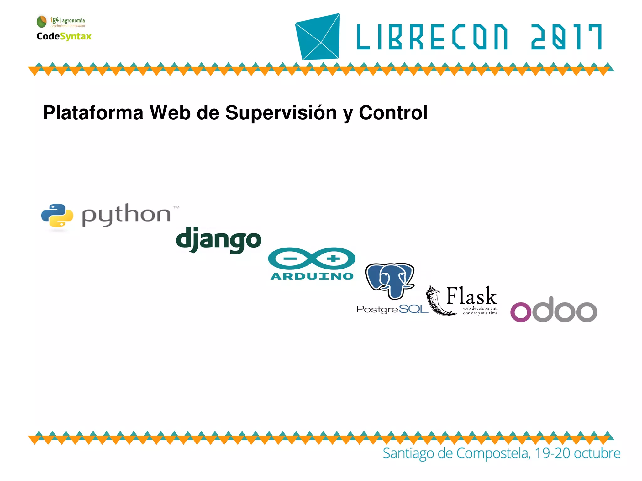 Plataforma Web de Supervisión y Control
 