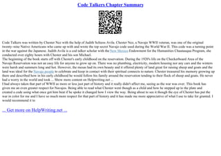 Code Talker Leadership | PPT