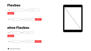 @webinterface
Flexbox
ohne Flexbox
 