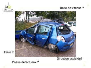 Frein ? Direction assistée? Boite de vitesse ? Pneus défectueux ? 