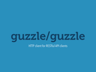 guzzle/guzzle
HTTP client for RESTful API clients
 